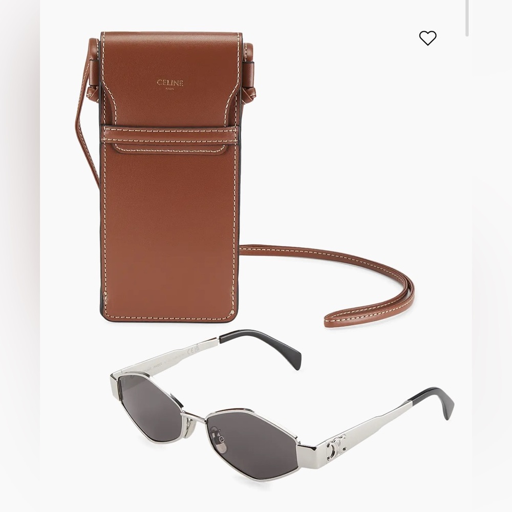 Authentic Celine Triomphe Sunglass Crossbody Case